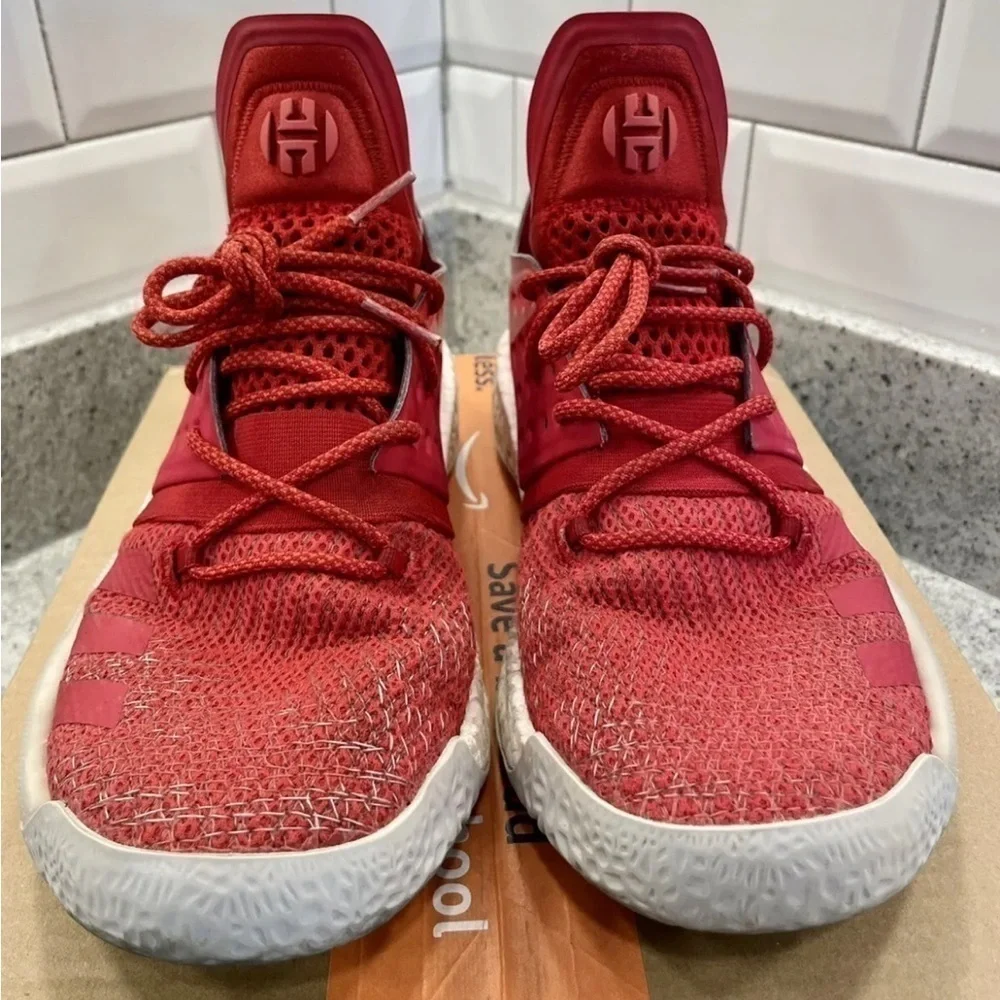 𝅺adidas Men’s Harden Volume 2 Bold Red Shoes‎ Size 9